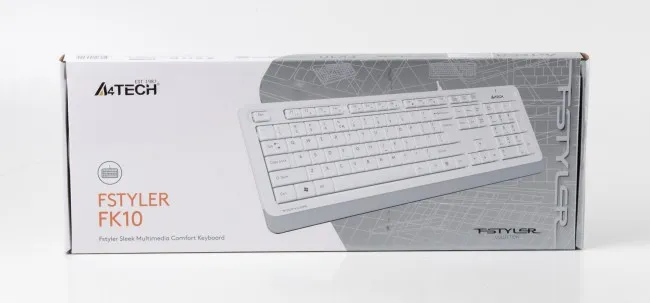 Фото - Клавіатура дротова A4tech FK10 (White)