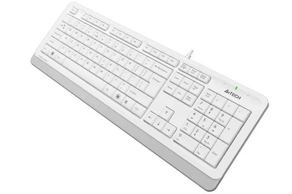 Фото - Клавіатура дротова A4tech FK10 (White)