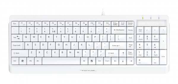 Клавіатура дротова A4tech FK15 (White) - Фото 1