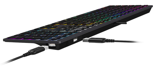 Фото - Клавіатура дротова A4tech FX60H USB Grey Neon backlit