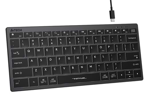 Фото - Клавіатура дротова A4tech FX61 USB Grey