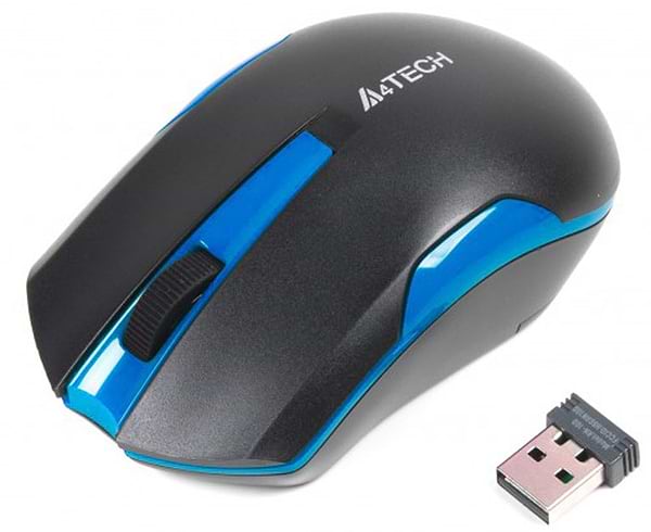 Фото - Миша бездротова A4tech G3-200N (Black+Blue)
