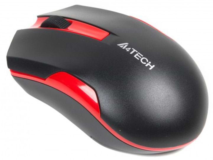 Миша бездротова A4tech G3-200N (Black+Red) - Фото 1