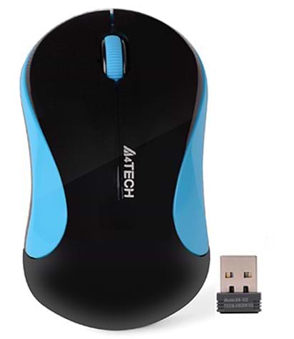Миша бездротова A4tech G3-270N Black/Blue - Фото 1