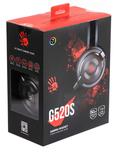 Фото - Гарнітура дротова ігрова Bloody G520S (Grey)