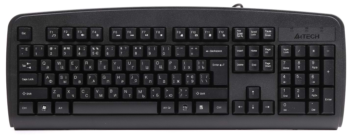 Клавіатура дротова A4tech KB-720 USB Black - Фото 1