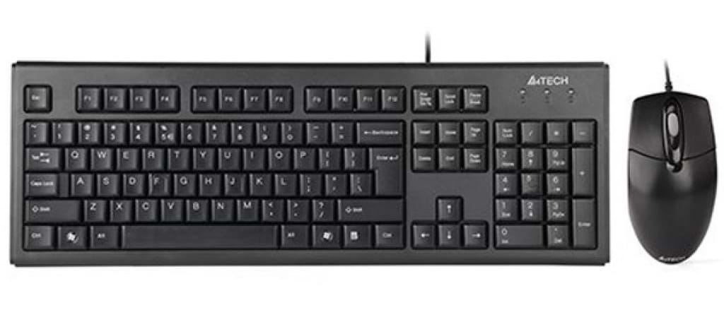Клавіатура+миша A4tech KR-8372 USB Black - Фото 1