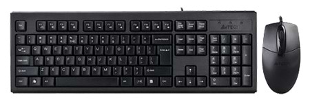 Фото - Клавіатура+миша A4tech KR-8372S Black