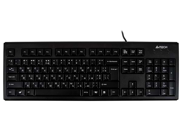Фото - Клавіатура дротова A4tech KR-83 PS/2 Black