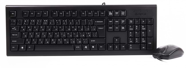 Клавіатура+миша A4tech KRS-8520D Black - Фото 1