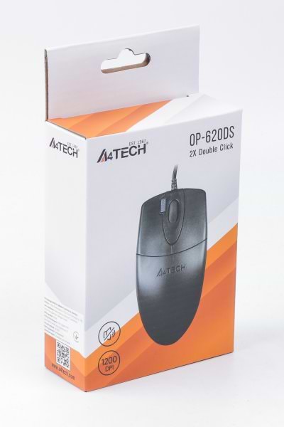 Фото - Миша дротова A4tech OP-620DS USB Black