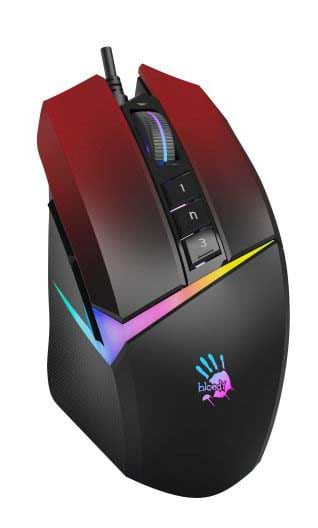 Фото - Мышь проводная игровая Bloody W60 Max (Gradient Red)