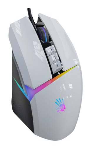 Фото - Мышь проводная игровая Bloody W60 Max (Panda White)