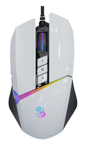 Фото - Мышь проводная игровая Bloody W60 Max (Panda White)