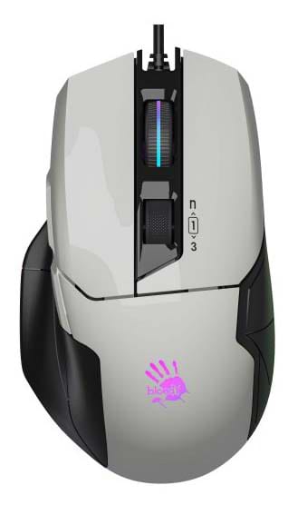 Фото - Мышь проводная игровая Bloody W70 Max (Panda White)