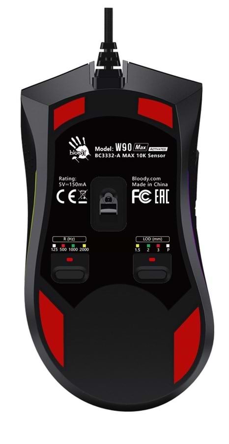 Фото - Миша дротова ігрова Bloody W90 Max Activated (Stone Black)