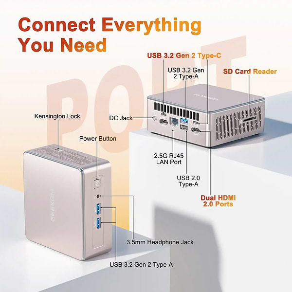 Фото - Неттоп GEEKOM GMA57430U-16512-EU