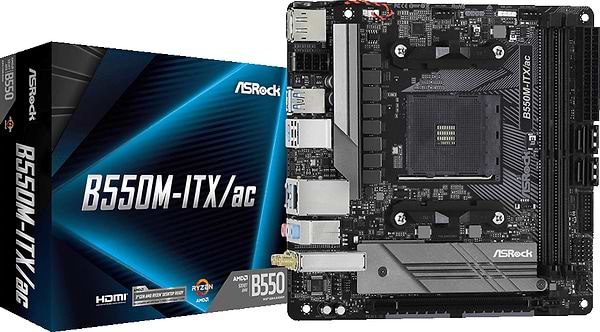 Фото - Материнська плата ASRock B550M-ITX/AC DDR4