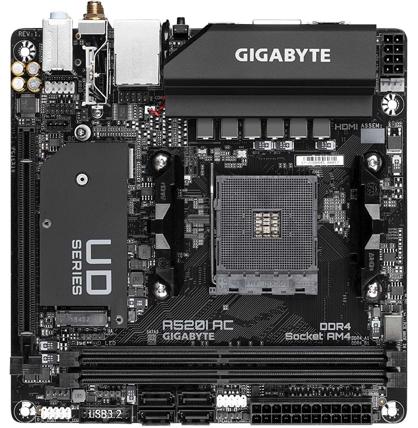 Материнская плата Gigabyte A520I AC
