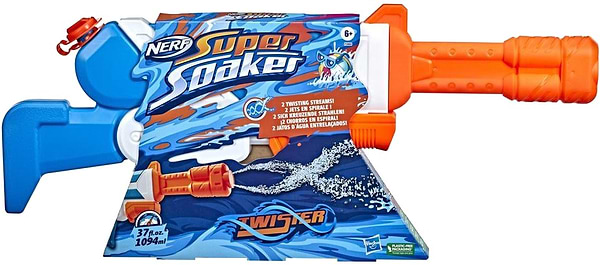 Фото - Водяний бластер
 Hasbro NERF SUPER SOAKER TWISTER (F3884)