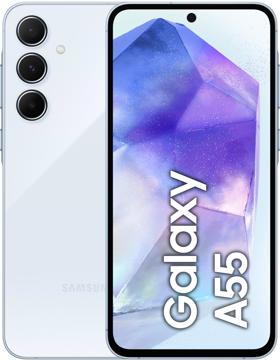 Смартфон Samsung Galaxy A55 5G 8/256Gb Awesome Iceblue (SM-A556BLBCEUC) - Фото 1