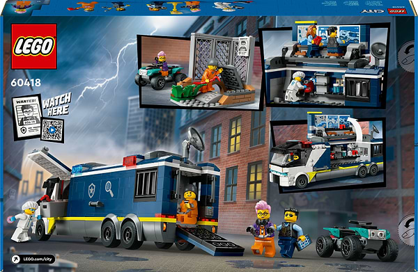 Фото - Конструктор LEGO City Передвижная полицейская криминалистическая лаборатория (60418)