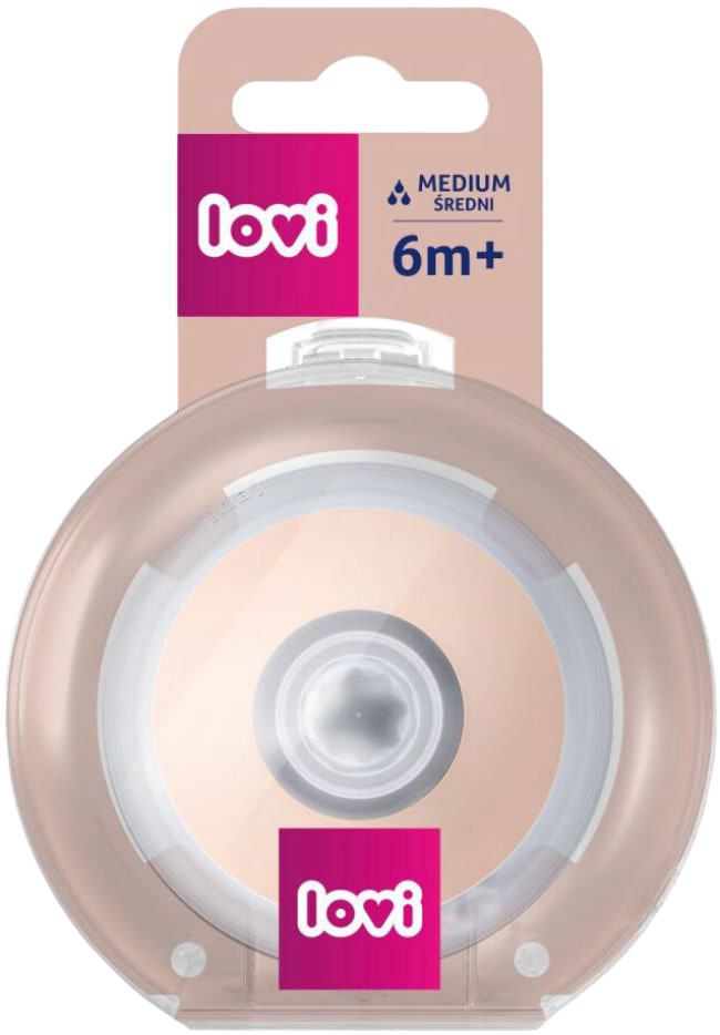 Средний поток соска детская силиконовая Lovi динамическая Mammafeel 6+ 1 шт. (18/733)