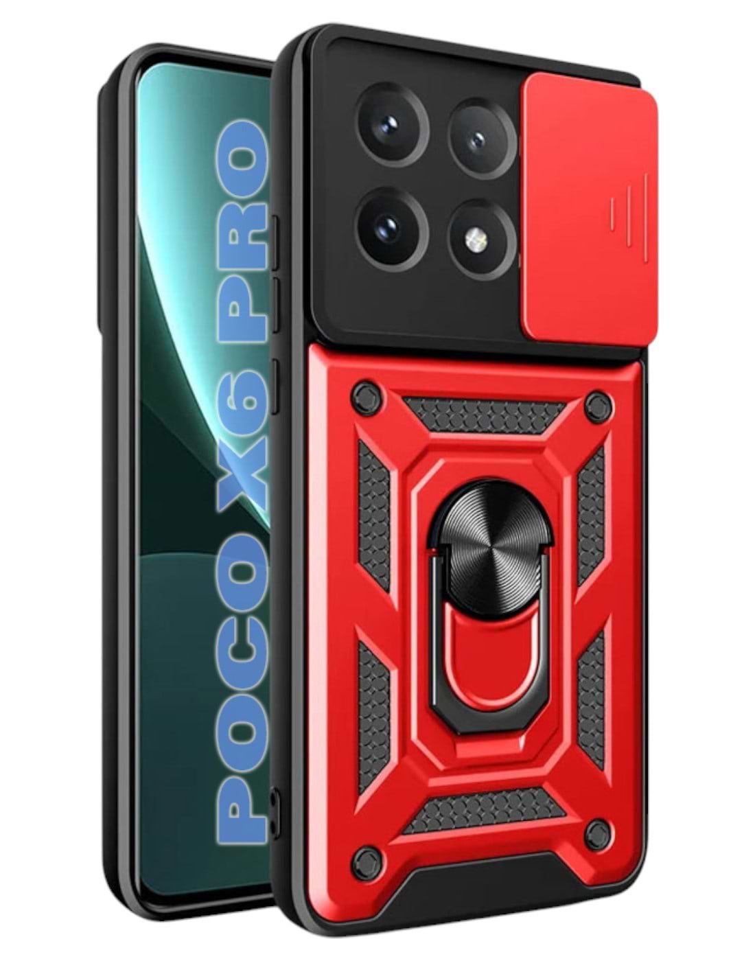 Чехол для смартфона BeCover Military for Poco X6 Pro Red (711160) - Фото 1