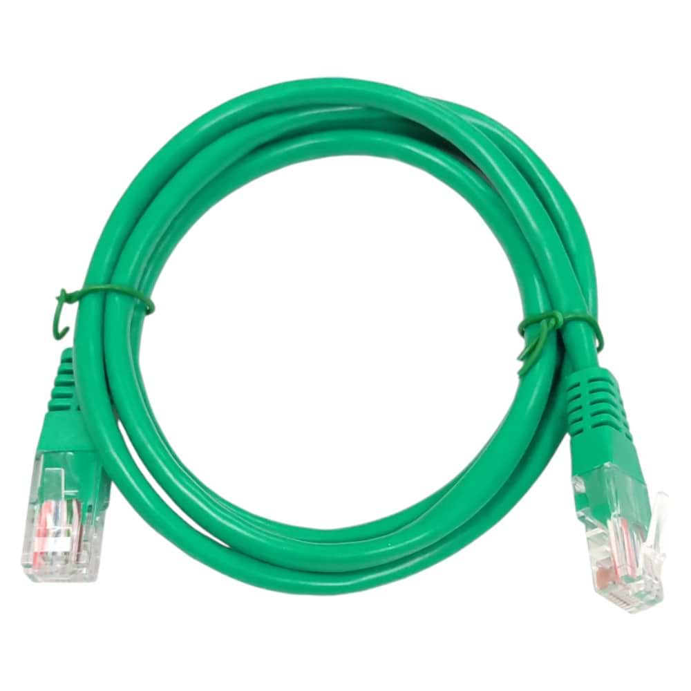 Кабель патч-корд Kingda RJ45 UTP 5e 24AWG CU 0.5m Green (KD-PAUT3050GN) - Фото 1
