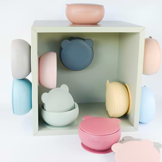 Фото - Тарілка для малюка MinikOiOi Bowly - Mineral Blue (101080003)