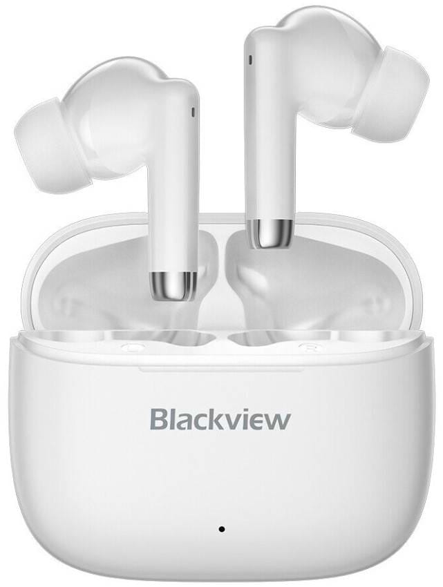 Навушники вкладиші бездротові TWS Blackview AirBuds 4 White - Фото 1