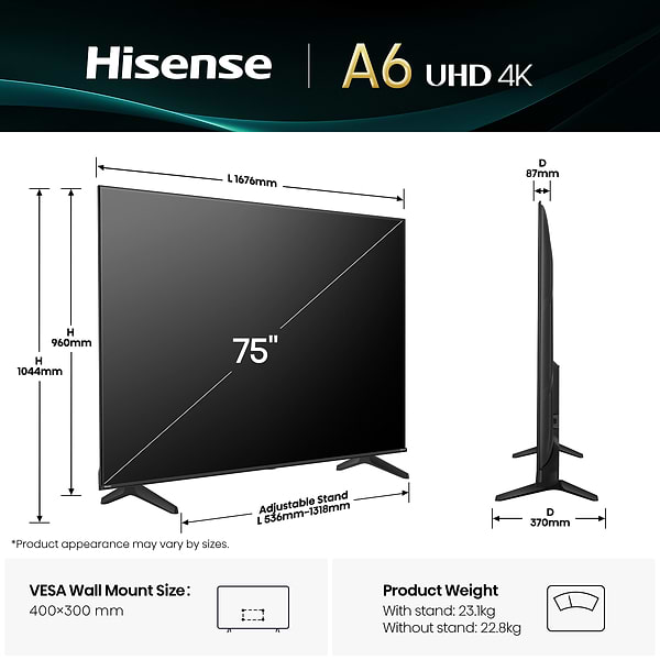 Фото - Телевизор Hisense 75A6Q