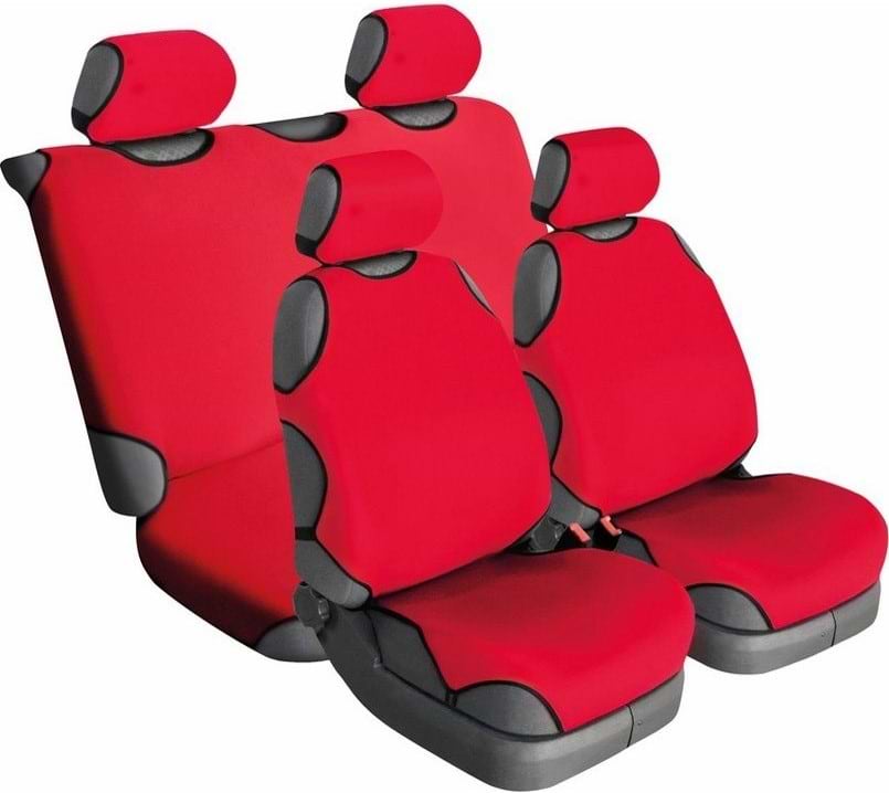 Комплект накидок на сидіння автомобіля Beltex Delux червоний 4 шт. без підголовників (BX14610)
