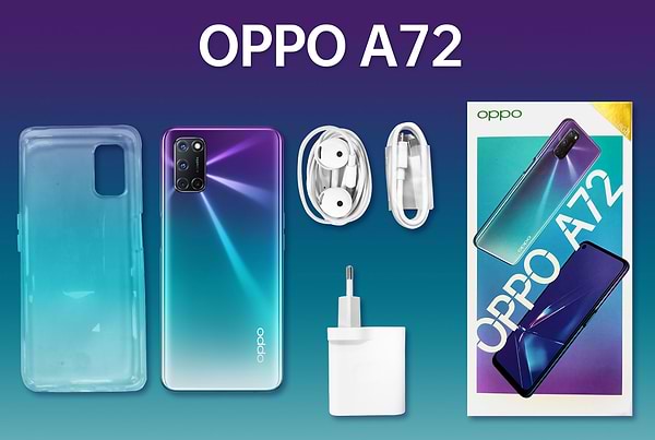 Фото - Смартфон OPPO A72 4/128Gb Aurora Purple