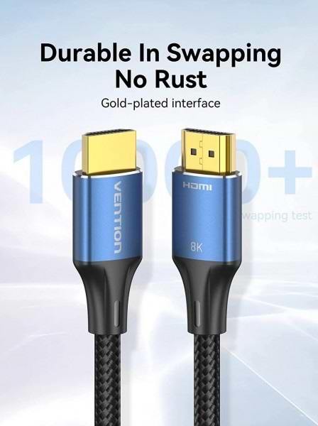 Фото - Кабель HDMI Vention HDMI M - M, 1.5m V2.1 (ALGLG)