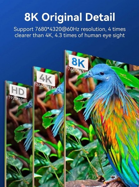 Фото - Кабель HDMI Vention HDMI M - M, 1.5m V2.1 (ALGLG)