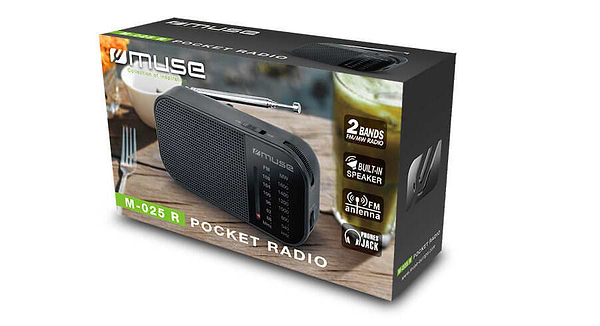 Фото - Радіоприймач Muse M-025 R Black
