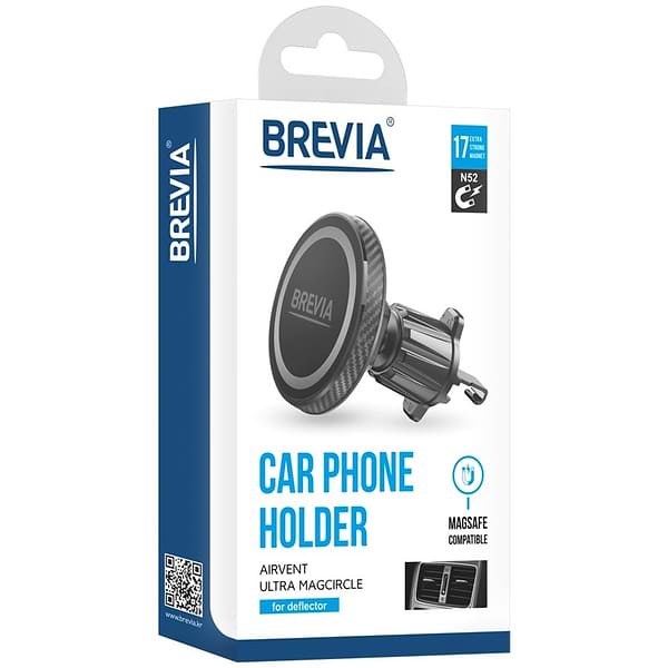 Фото - Автодержатель Brevia AirVent Ultra MagCircle Magsafe (48010)