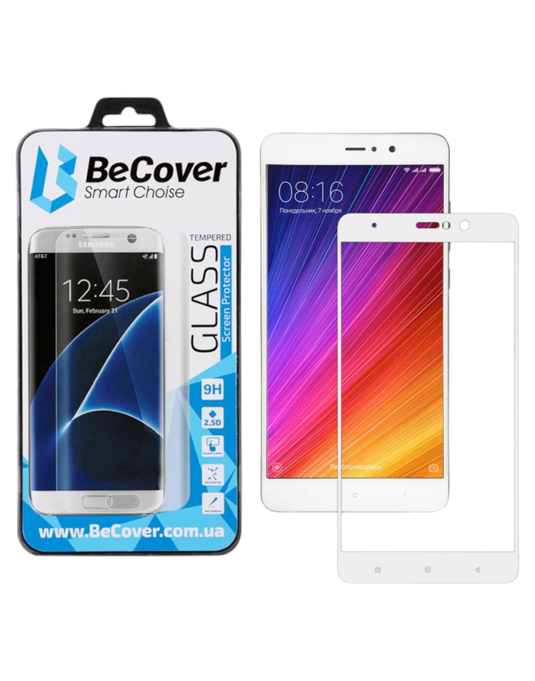 Защитное стекло для смартфона BeCover Xiaomi Mi5s Plus White (700999)