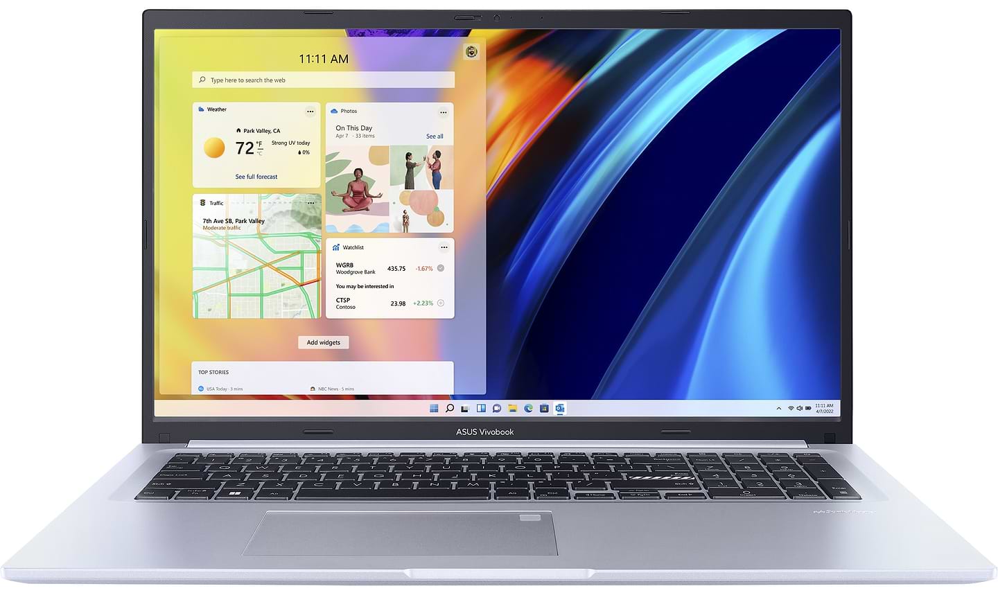 Уцінка - Ноутбук Asus Vivobook 17 M1702QA-AU075 Icelight Silver
