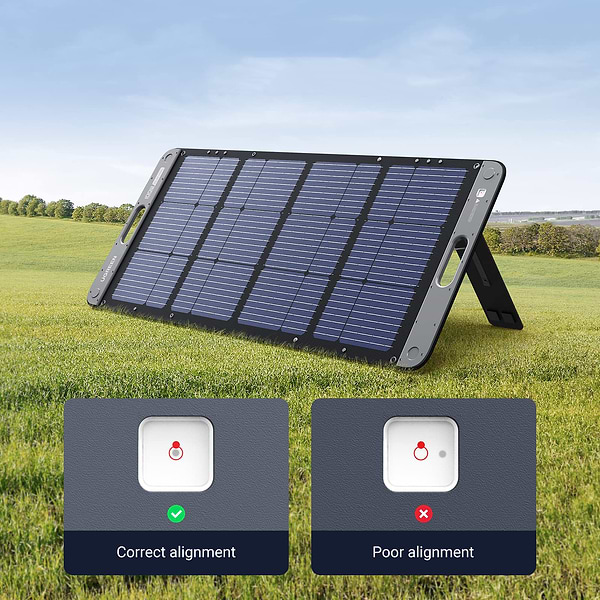 Фото - Портативна сонячна панель UGREEN Solar Panel SC100 100W IP67 MPPT XT60+MC4 (15113_WV)