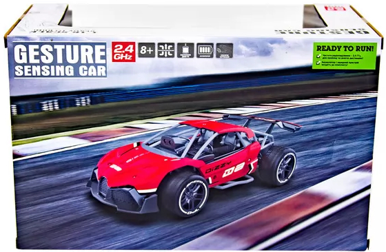 Фото - Радіокерована машинка Sulong Toys GESTURE SENSING з р/к та з сенсорним керуванням - DIZZY (червоний, акум.3,7V, 1:16) (SL-285RHR)