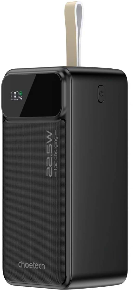 Фото - Батарея мобільна Choetech 50000mAh 22,5W PD QC3.0 Black (B732-ACBK)