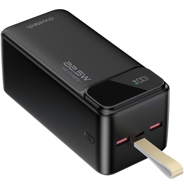 Фото - Батарея мобільна Choetech 50000mAh 22,5W PD QC3.0 Black (B732-ACBK)