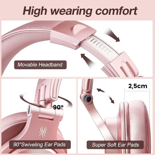 Фото - Наушники накладные беспроводные OneOdio Fusion A70 Rose Gold