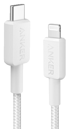 Купити Кабель синхронізації даних Anker 322 USB-C to Lightning - 1.8m Nylon White (A81B6H21) - Фото 1 Кабель синхронізації даних Anker 322 USB-C to Lightning - 1.8m Nylon White (A81B6H21) - Фото 1