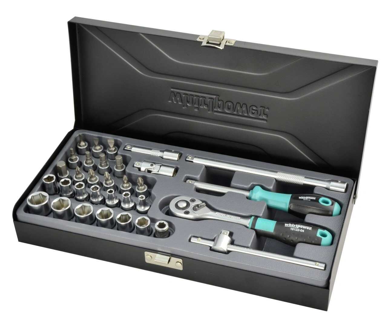 Набор торцевых головок Whirlpower 1/4" 33 шт. 4-14 мм (1612-2333S)