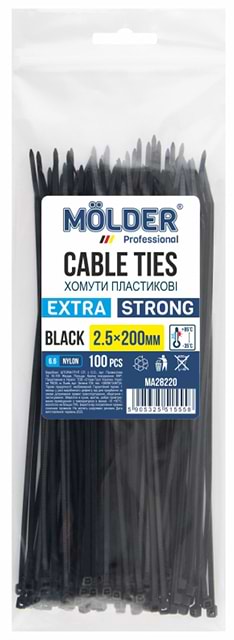 Набор хомутов Molder 2,5x200 (MA28220)