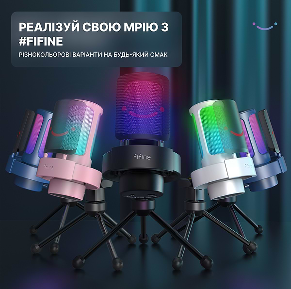 Фото - Мікрофон до комп'ютера Fifine Ampligame A8W White