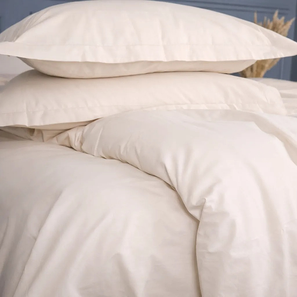 Фото - Комплект постельного белья детский MirSon Poplin Line 002 Milky White 110 x 140 см (2200006277323)